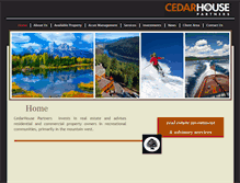Tablet Screenshot of cedarhousepartners.com